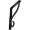 Ekena Millwork Ashford Single, Wrought Iron Bracket, (Single center brace), Powder Coated 1 1/2"W x 7 1/2"D x 10"H BKTM01X07X10SAS - alternate 1